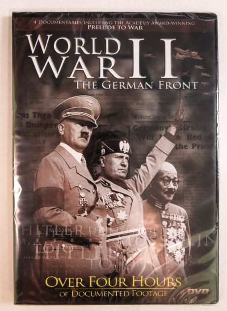 WORLD WAR II THE GERMAN FRONT DVD INCLUDES 4 DOCUMENTARIES NEW