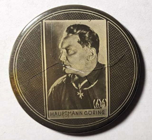 HERMANN GORING ORIGINAL 1930\'s ROUND PICTURE MIRROR RARE #102