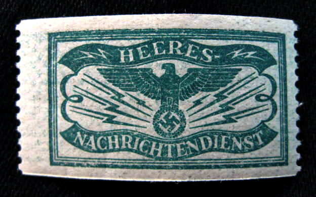 SOLD-NAZI HEERES NACHRICHTENDIENST ARMY INTELLIGENCE STAMP w/SWA SOLD-NAZI HEERES NACHRICHTENDIENST ARMY INTELLIGENCE STAMP w/SWA