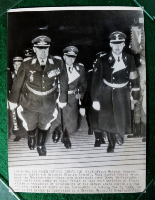SOLD-GOERING AND HIMMLER 1943 ASSOCIATED PRESS PHOTO #34