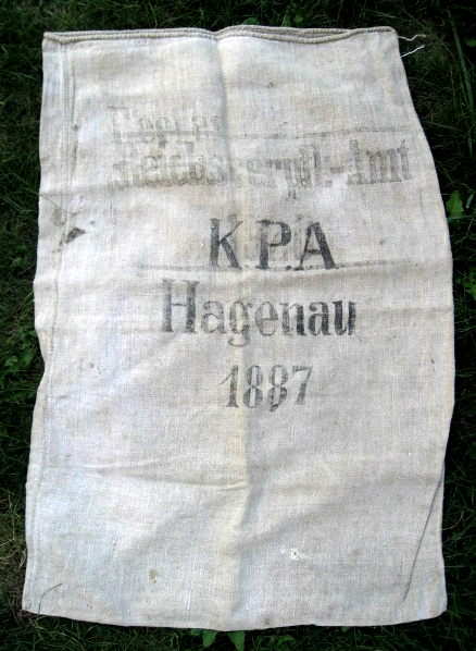 GERMANY K.P.A. HAGENAU FOOD SACK ORIGINAL 1887 #504